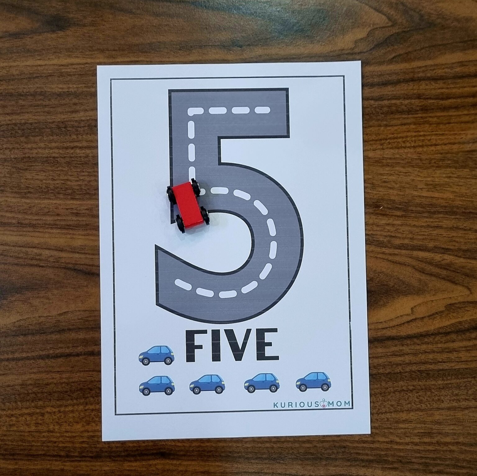 Number track for 0-9 printable - KuriousMom