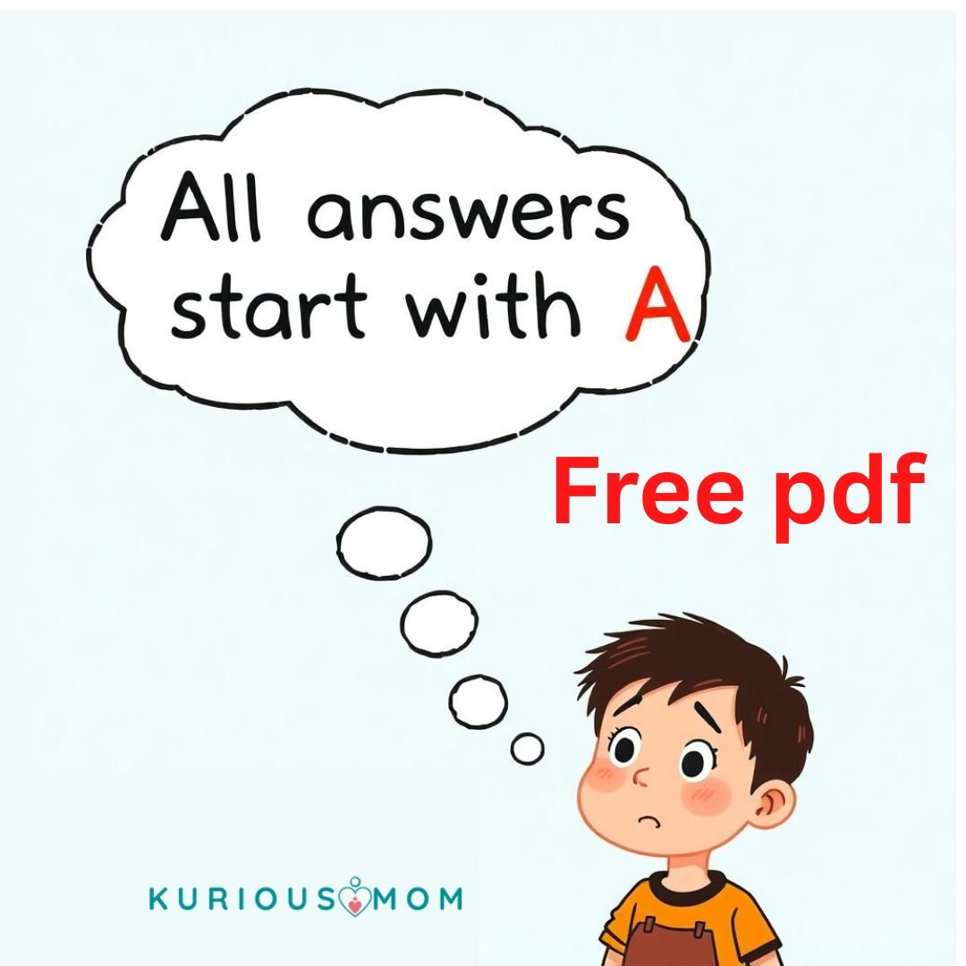Abc Q&a Examples Letter A Fun Questions - KuriousMom