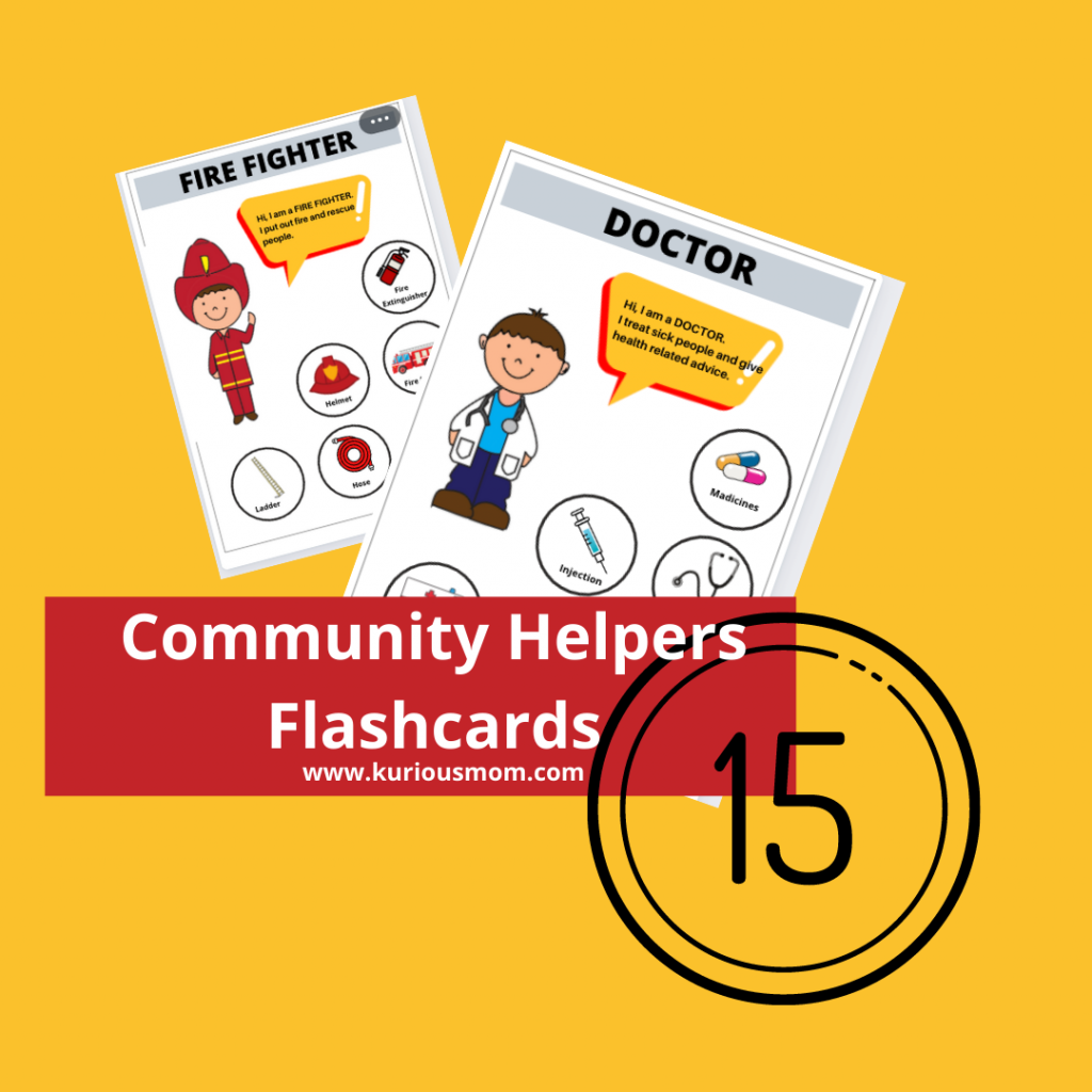 Community Helper flash card