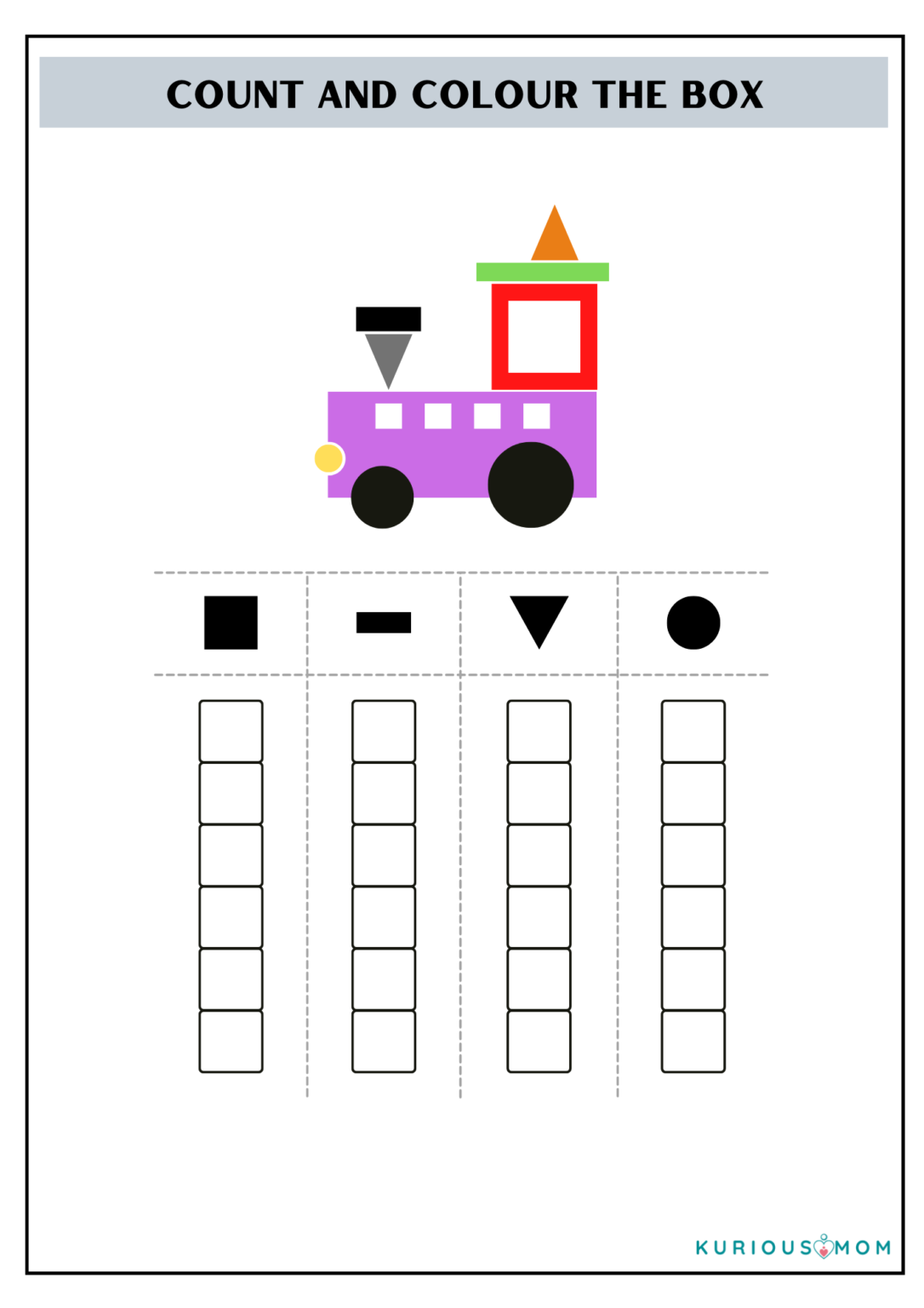 Shapes activities for kids - KuriousMom