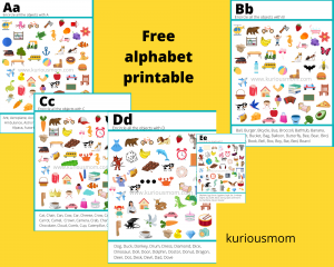 Free Alphabet printables - KuriousMom