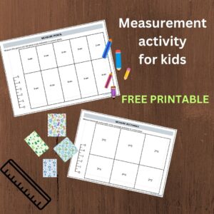 Measurement activity for kids