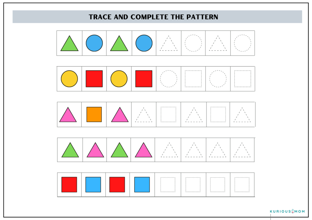 Shapes activities for kids - KuriousMom